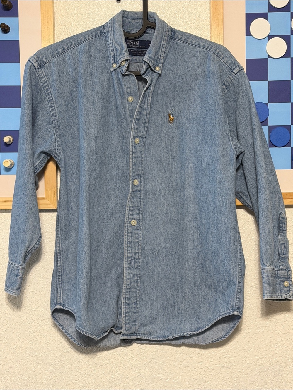 Polo by Ralph Lauren Medium Blue Denim Button-Down Shirt